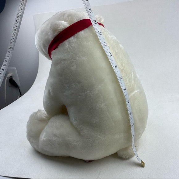 Vintage 1993 Coca Cola COKE White Polar Teddy Bear Plush Toy RARE!! - Picture 10 of 11